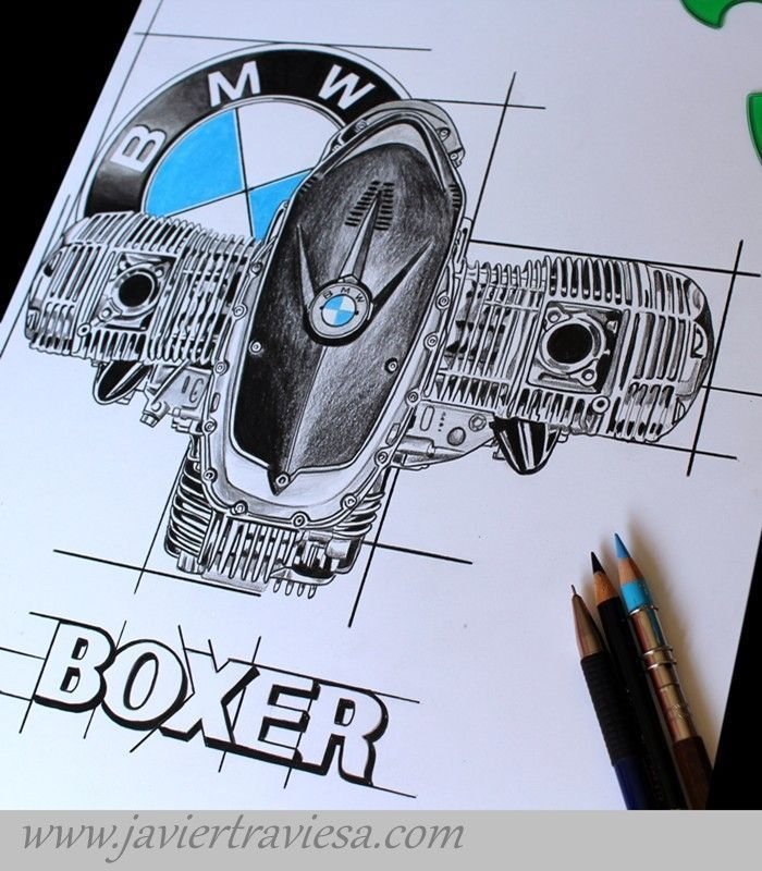 CAMISETA MUJER BMW BOXER BLACK - Imagen 3