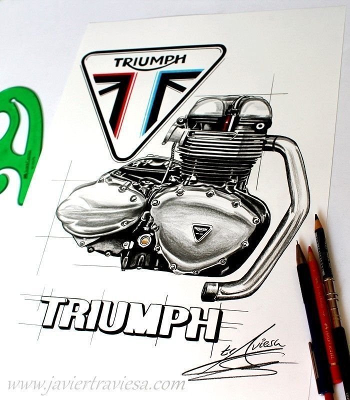 POSTER MOTOR TRIUMPH - Imagen 2