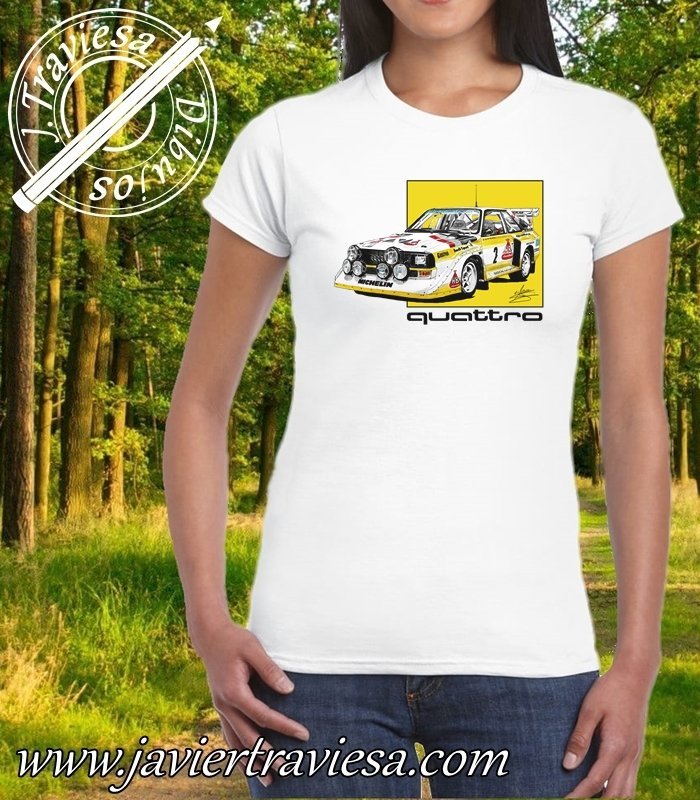 CAMISETA CON DIBUJO AUDI SPORTQUATTRO GRUPO B - Imagen 5
