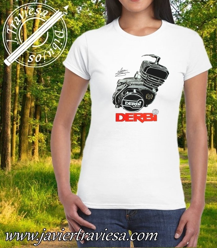 CAMISETA MUJER MOTOR DERBI