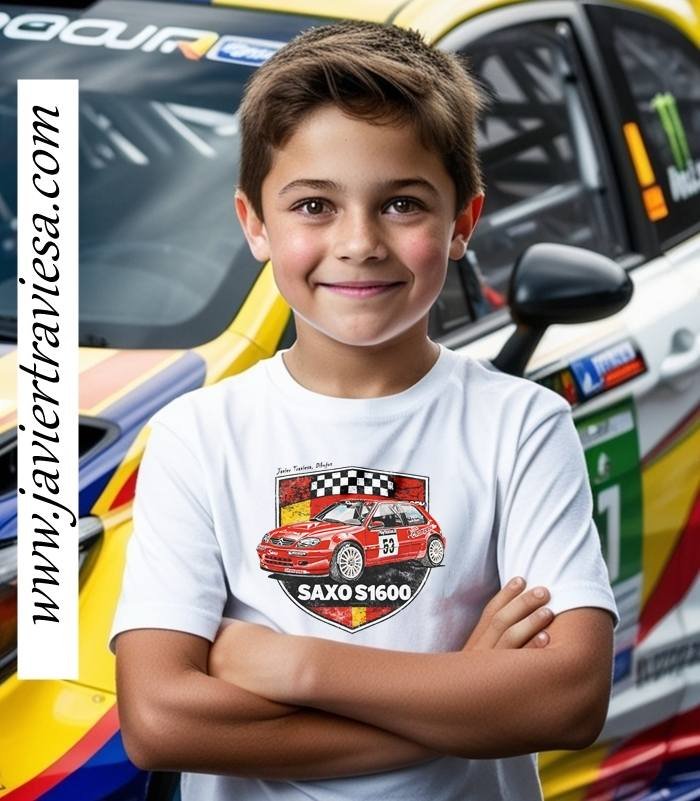 CAMISETA CON DIBUJO CITROEN SAXO KIT KAR - Imagen 4