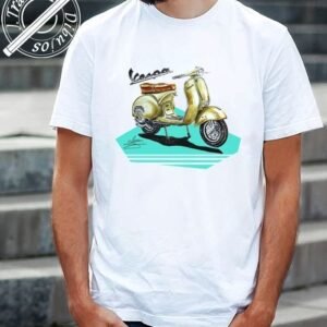 CAMISETA DIBUJO VESPA CLASICA