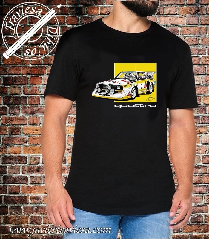 CAMISETA CON DIBUJO AUDI SPORTQUATTRO GRUPO B - Imagen 3