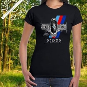 CAMISETA MUJER BMW BOXER BLACK