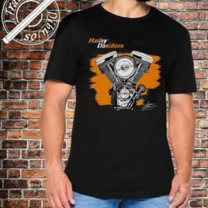 CAMISETA MOTO HARLEY DAVIDSON BLACK
