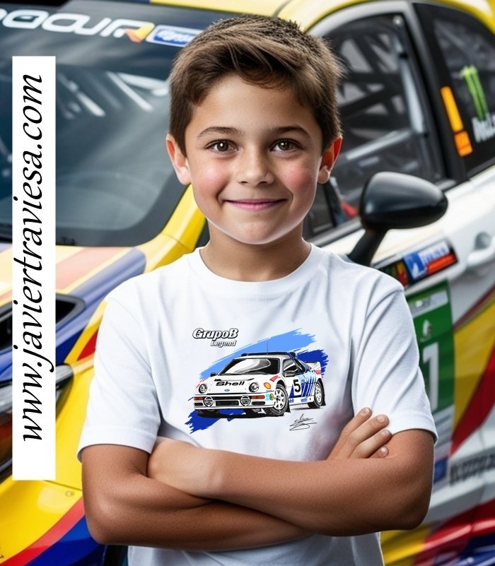 CAMISETA RALLY FORD RS200 GRUPO B - Imagen 4