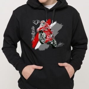 SUDADERA MOTO DUCATI PANIGALE V4R BLACK